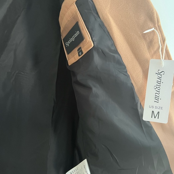 Springrain Men's M Notched Lapel Single Breasted Mid Length Coat NWT - Picture 4 of 5